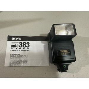 Sunpak Auto 383 Super Flash - With Instructions- Sold As Is